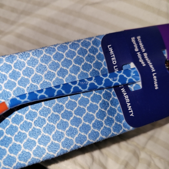 ICU Eyewear Reading Glasses +3.00 Bailey Frame w/ Spring Hinges New - Picture 6 of 7